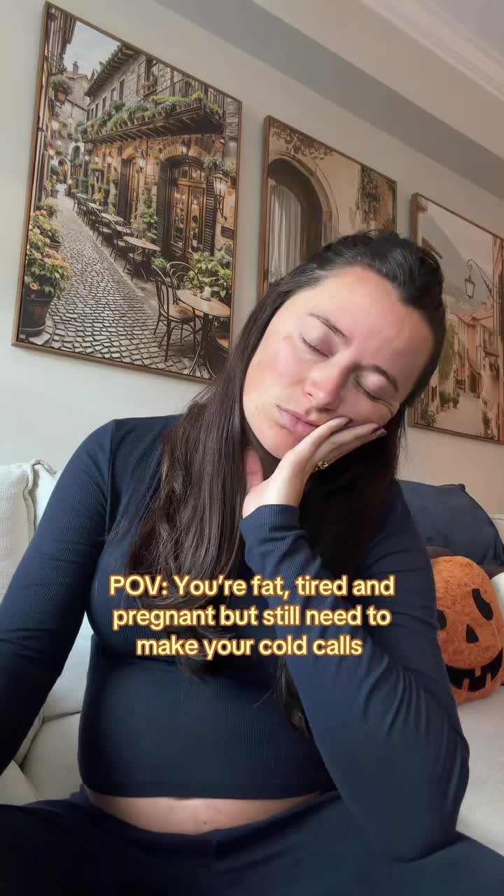 Part 4 how’d I do?🤰🏼📞 #sales #coldcalling #salesman #womeninbusiness #pregnantlife