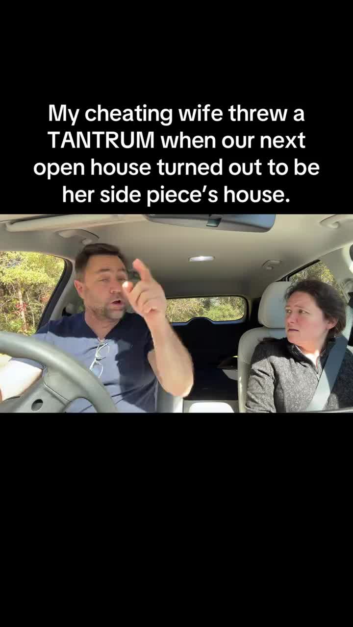 The panic in her voice getting to the house… #cheater #caught #cheating #wife