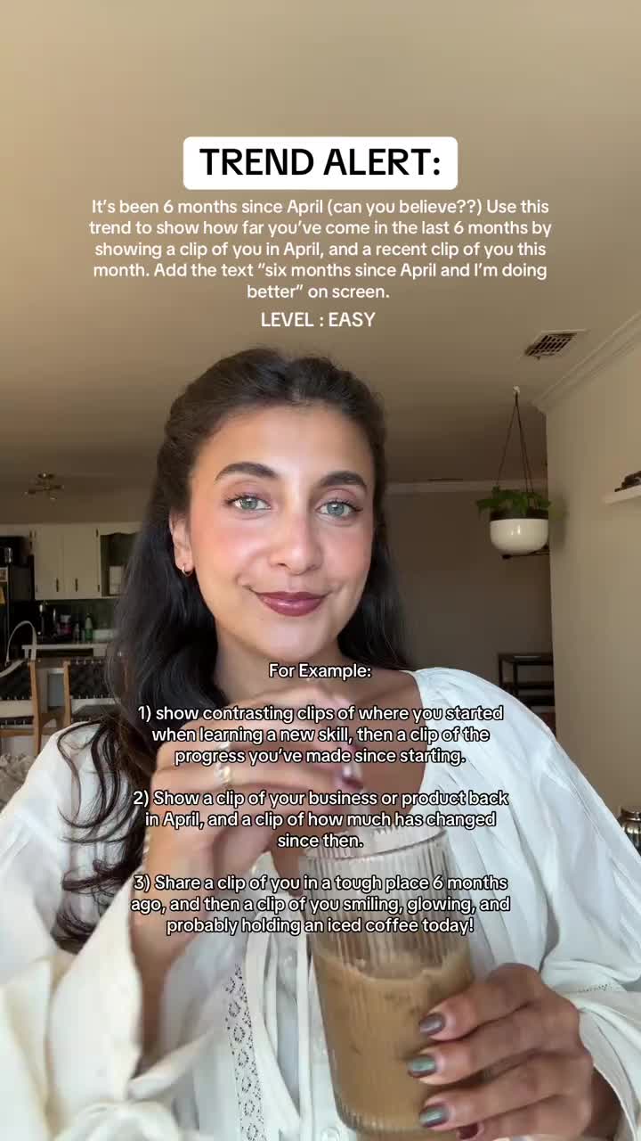 🚨TREND ALERT🚨 Can you believe it’s already been 6 months since April?? SAVE and recreate this trend asap to share how 
