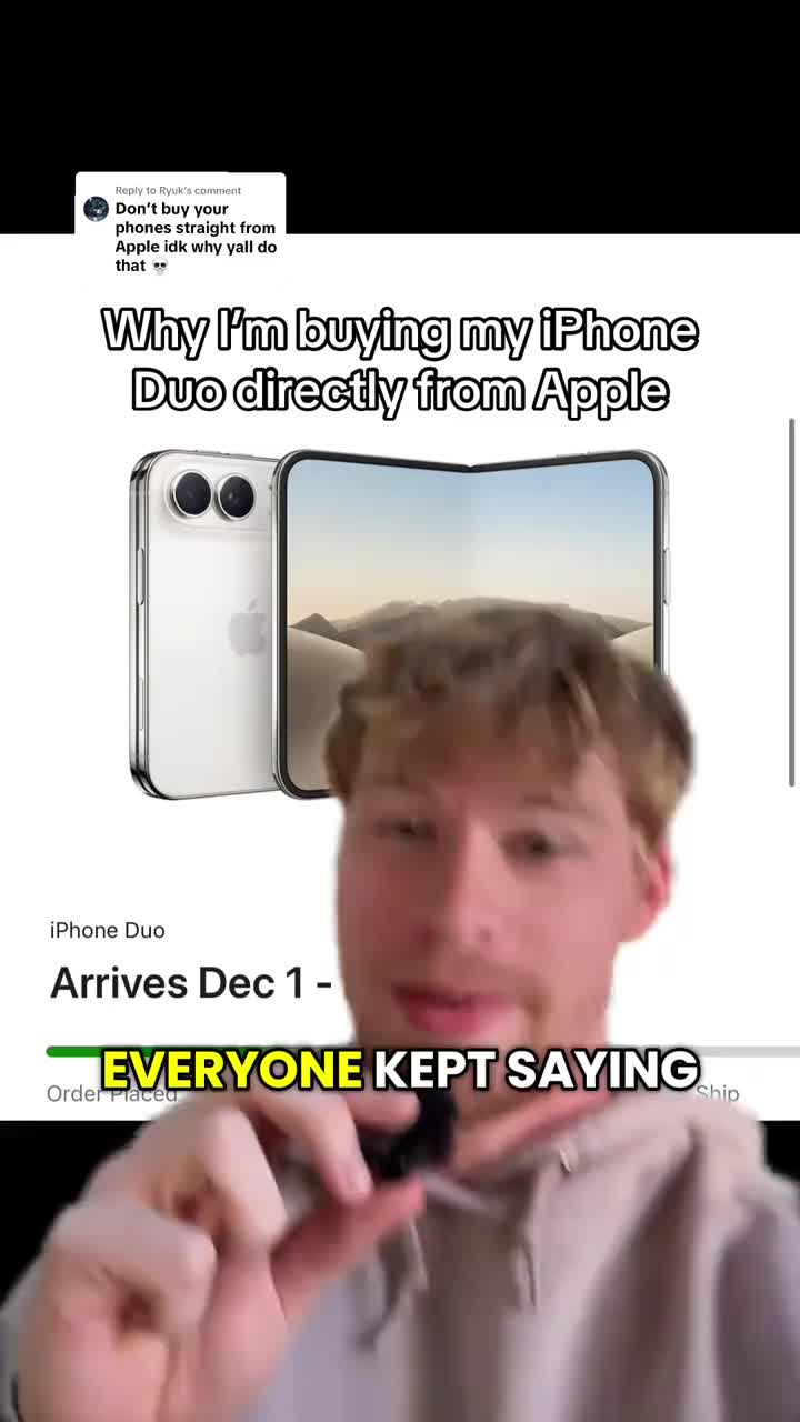 Replying to @Ryuk #greenscreen Why I’m buying my iPhone Duo outright from Apple instead of taking a carrier deal. I’m on