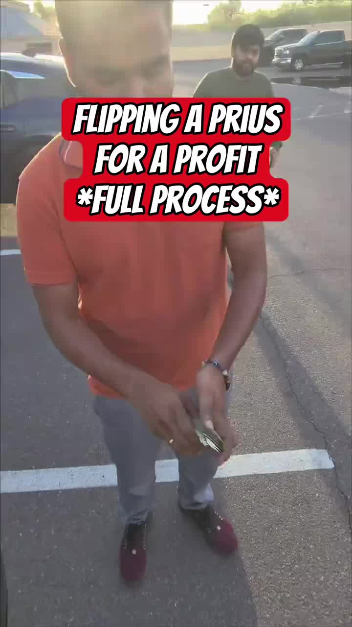 Successful lowball to high profit car flip, the whole process… #profit #prius #carflip #business #swoopa