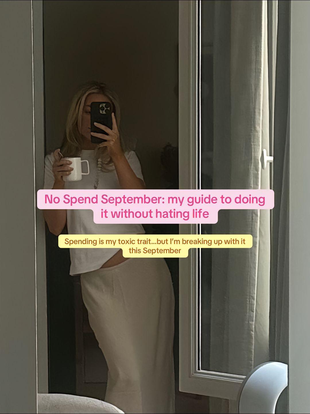 let’s go girls xoxo #nospendchallenge #nospendseptember