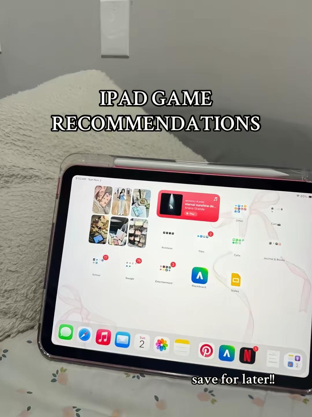 did you just get an ipad for Christmas??? save this for some good game recs to play and suggest some below 🤍🤍  #ipadga