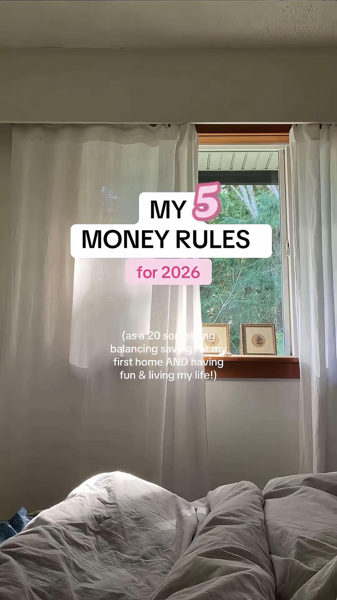 my 2026 money rules for myself!  #frugalliving #savingmoney #PersonalFinance #expensetracking #Budgeting