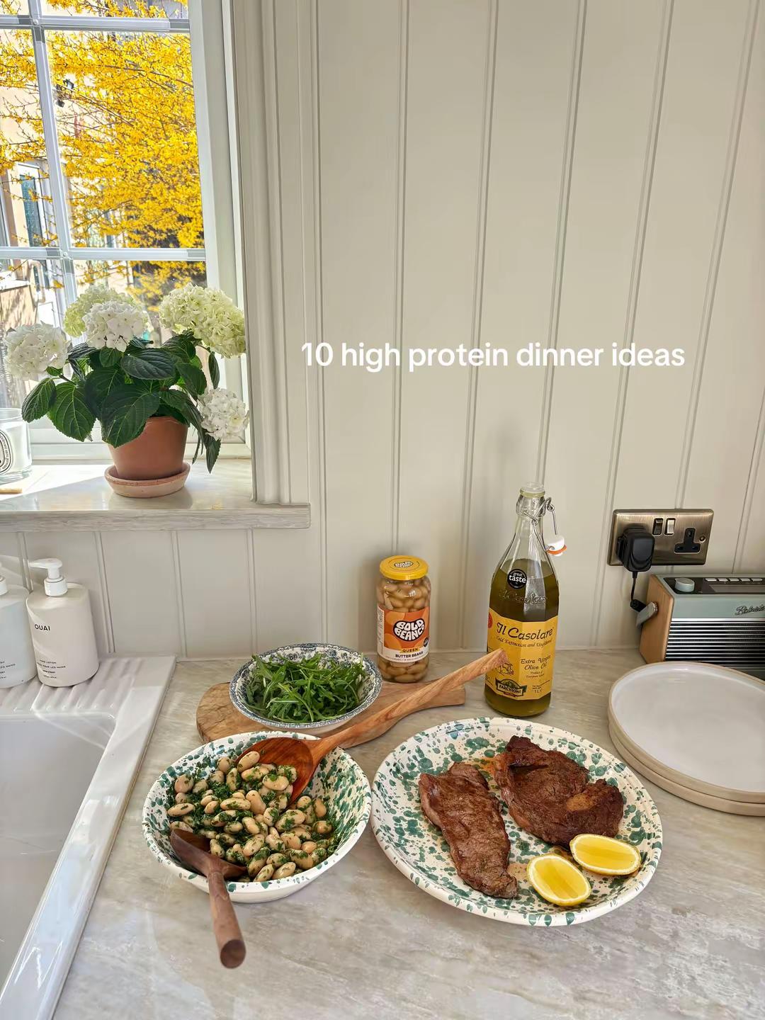 10 of my favourite high protein dinners 🌱🌱
