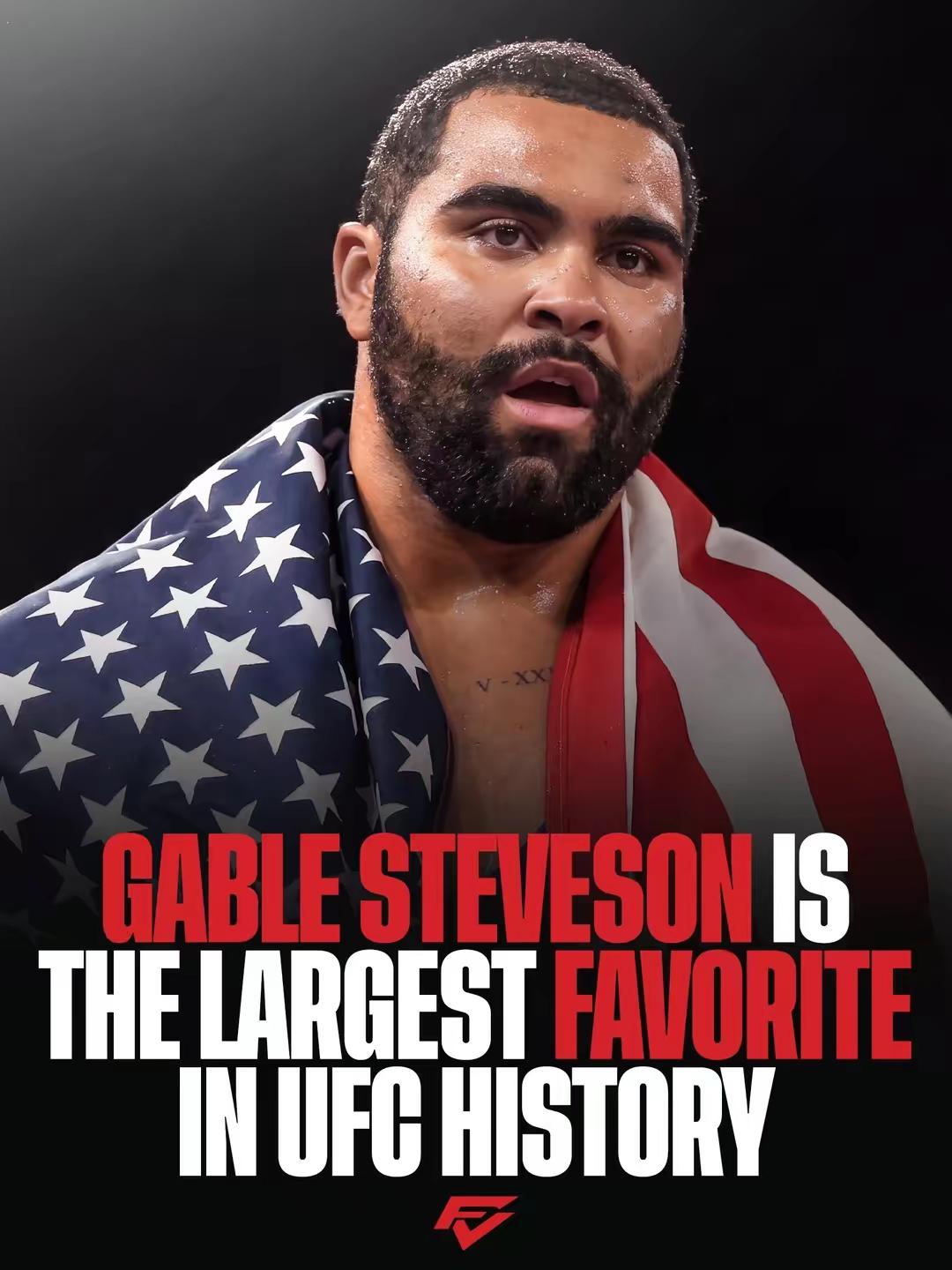 Gable Steveson is the currently the biggest betting favorite in UFC history this weekend... it’s his UFC debut. 😳 Bo Ni